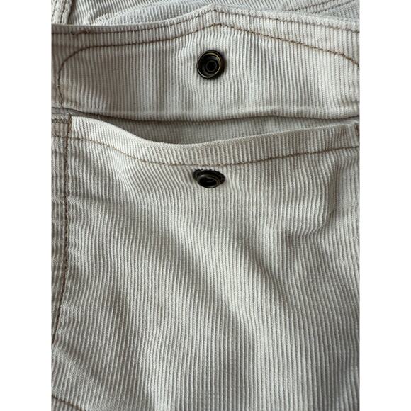 Gap Cream Stretch Corduroy Flare Pants Size 16 90's Y2K Western Boho Grunge - Picture 12 of 12